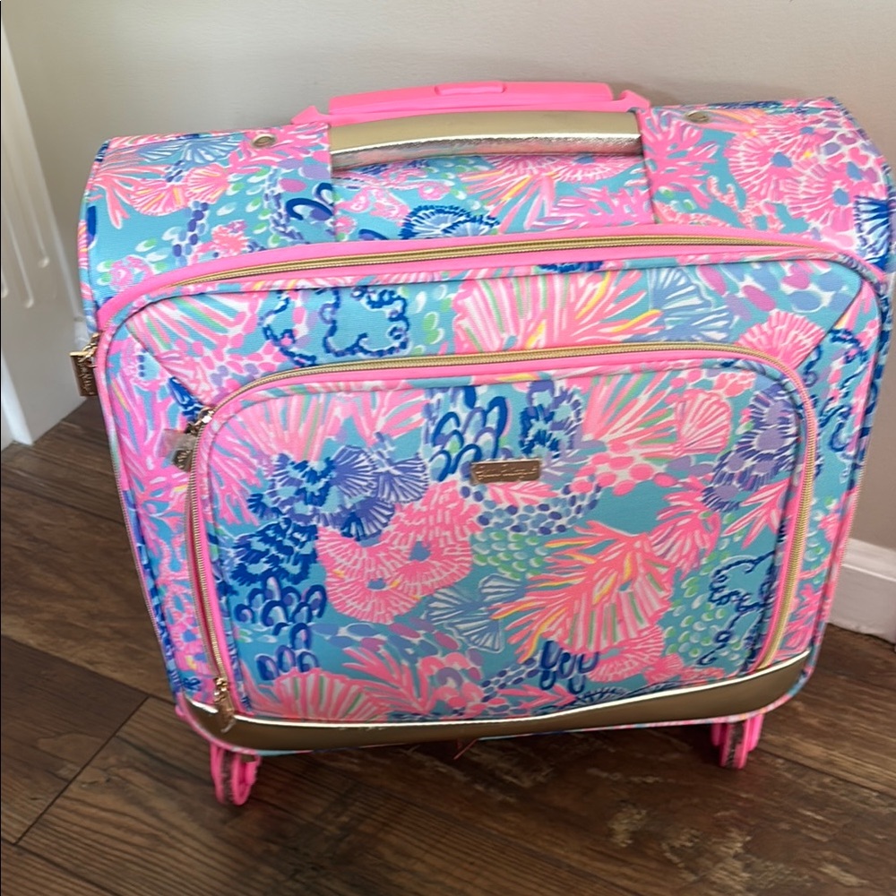 Lilly Pulitzer Vibrant Coral Travel Cases